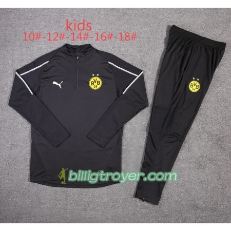 Borussia Dortmund Barn Trenings Collegegenser Set Svart 2018/19